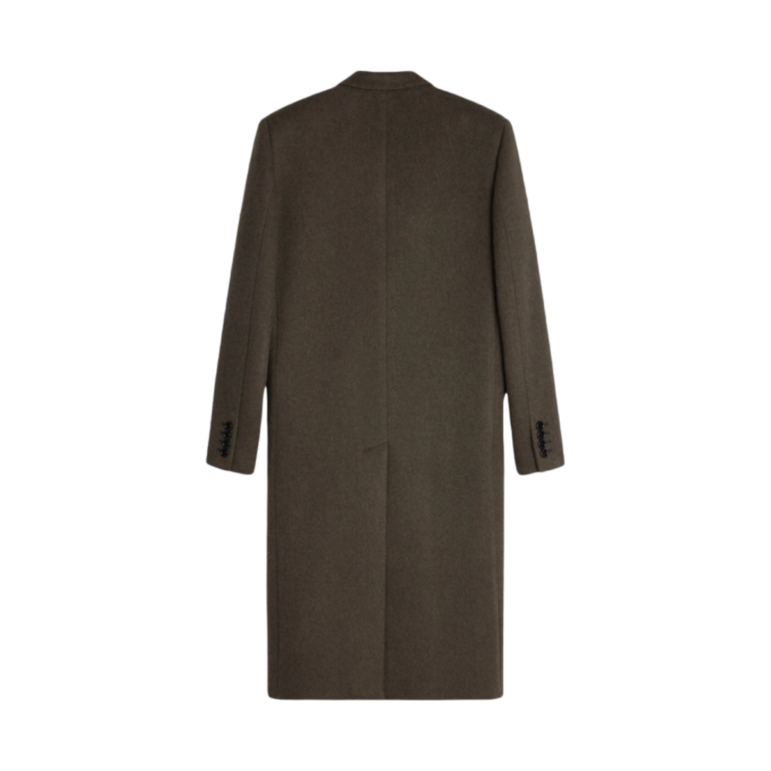 (W) 셀린느 더블 페이스 캐시미어 오버코트 카키 멜란지((W) Celine Double Face Cashmere Overcoat Khaki Melange) - 2