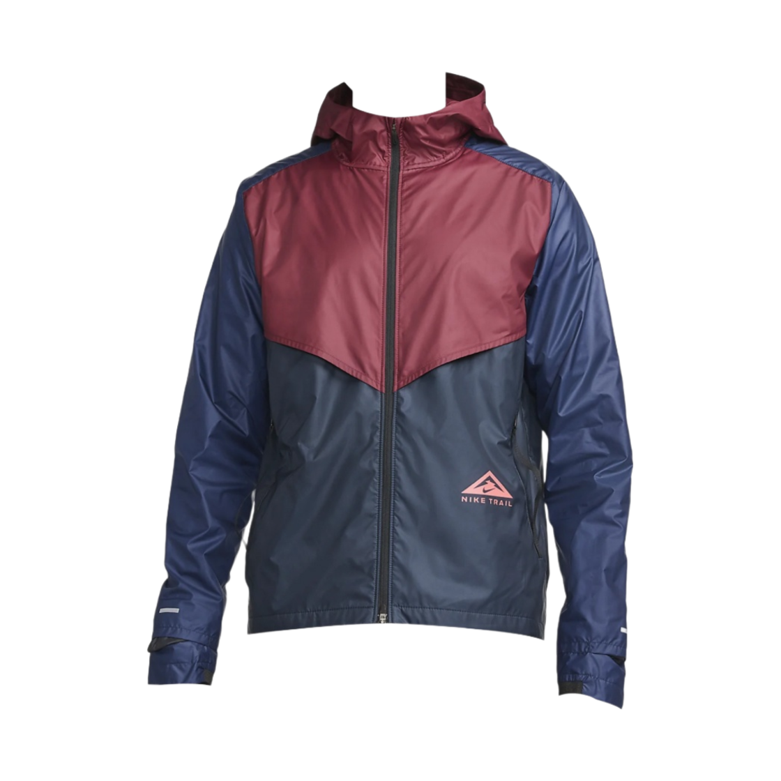 나이키 윈드러너 트레일 러닝 재킷 다크 비트루트 다크 옵시디언 - 아시아(Nike Windrunner Trail Running Jacket Dark Beetroot Dark Obsidian - Asia)