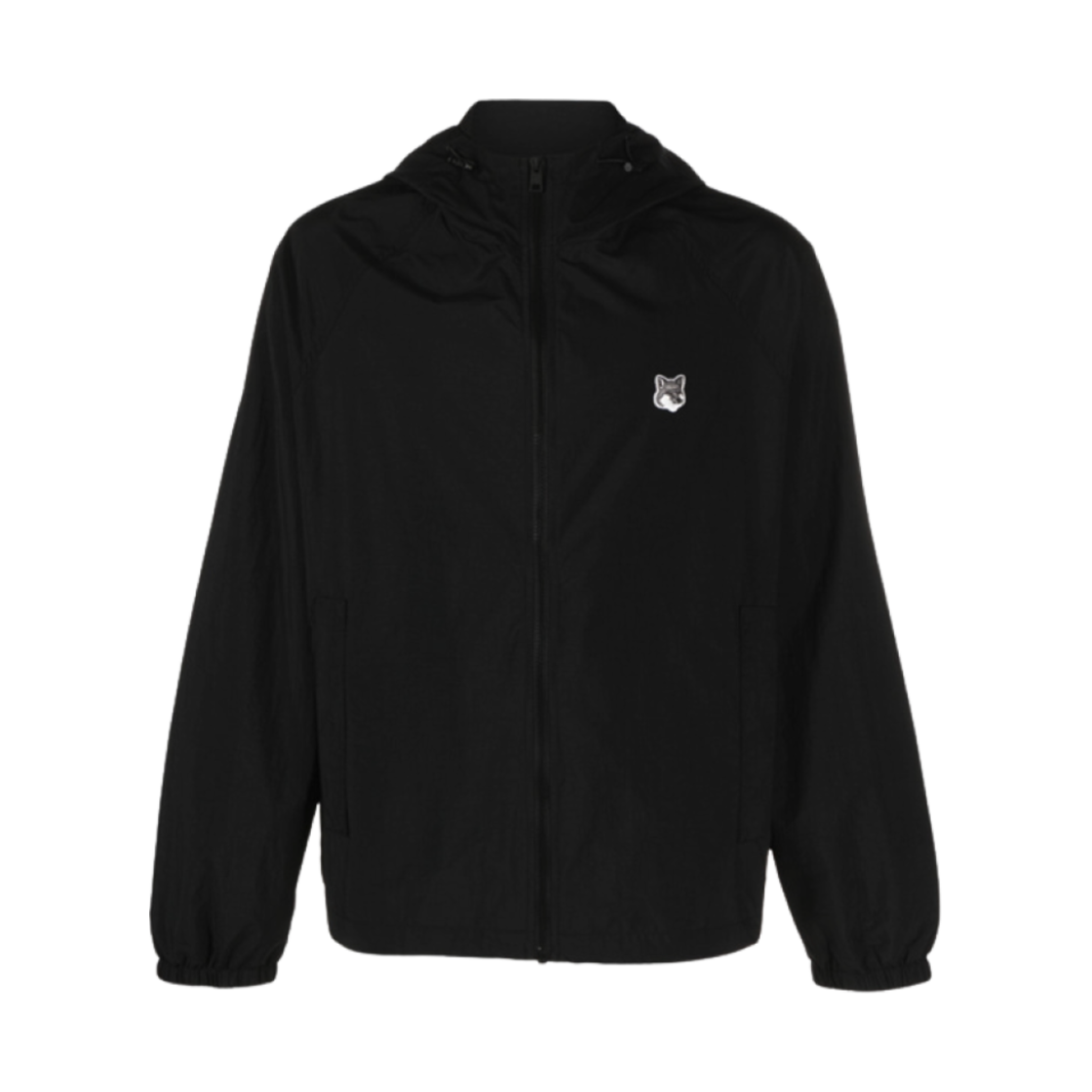 KM02228WQ0010-P198 Maison Kitsune Technical Windbreaker Black