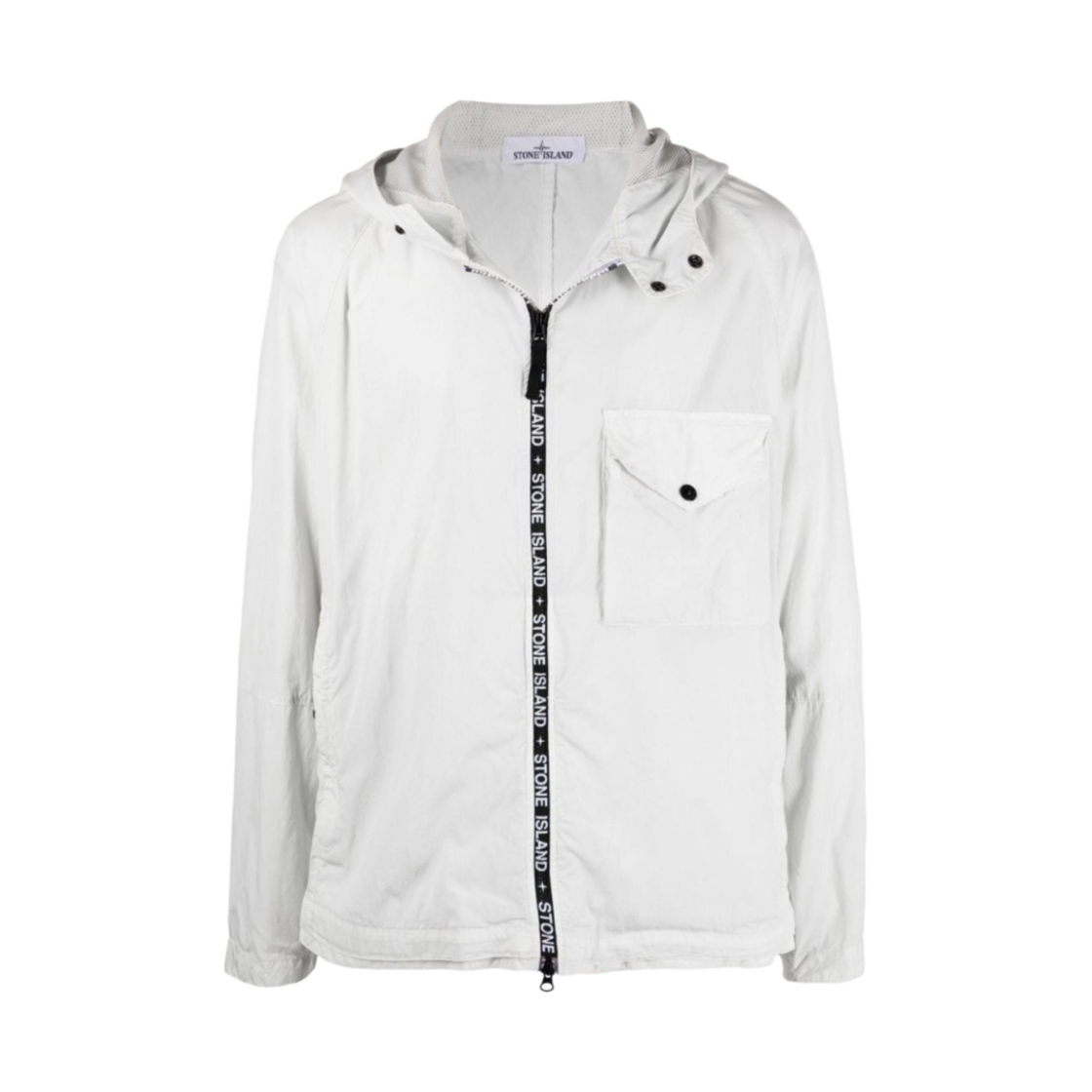 스톤 아일랜드 428E1 쿠프로 나일론 TC 가먼트 다이드 후드 자켓 아이스 - 22SS(Stone Island 428E1 Cupro Nylon TC Gament Dyed Hooded Jacket Ice - 22SS) - 1