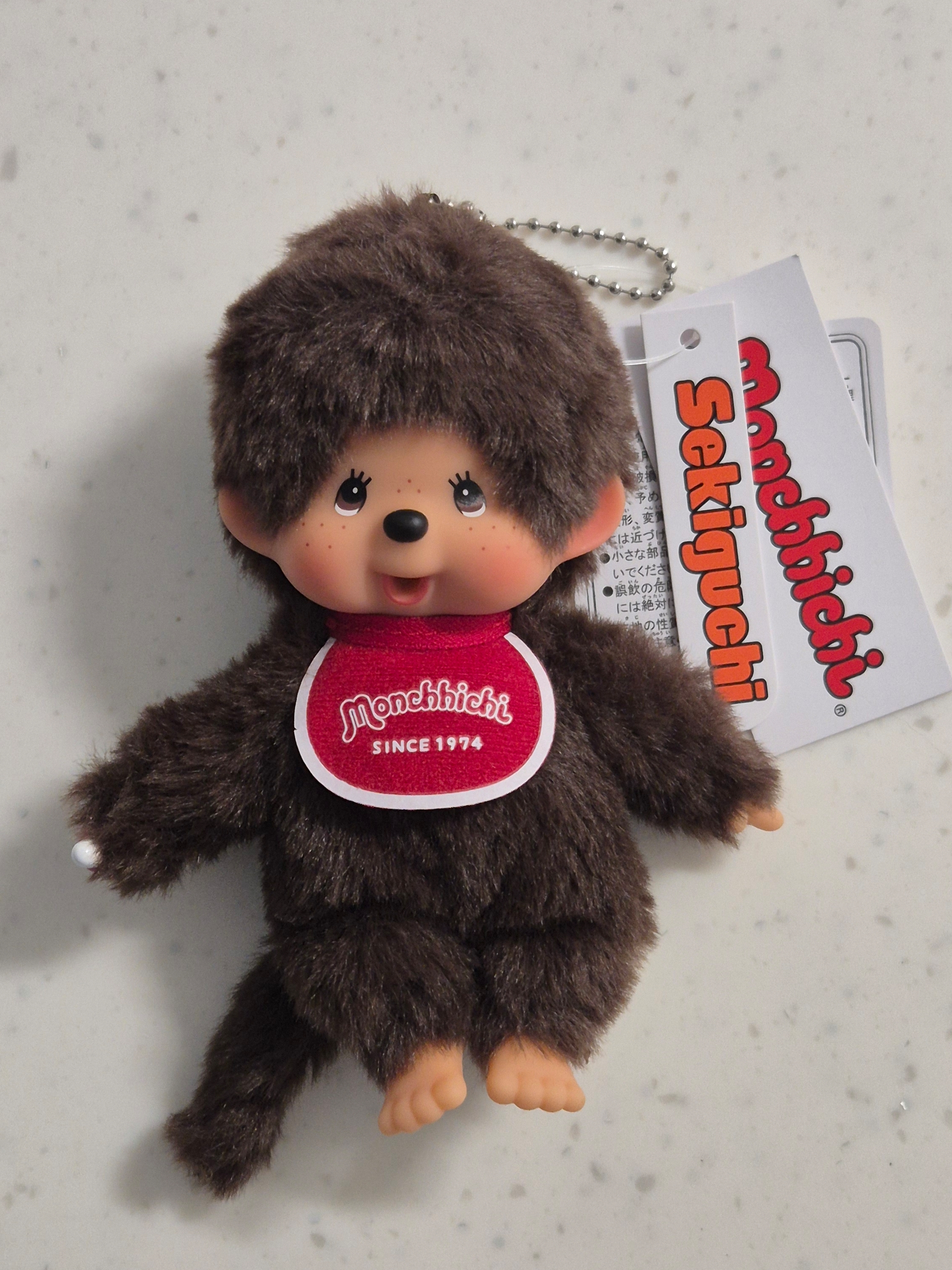 Monchhichi SS Boy Key Chain Brown, Monchhichi SS Girl Key Chain Brown 착용 스타일 - 2