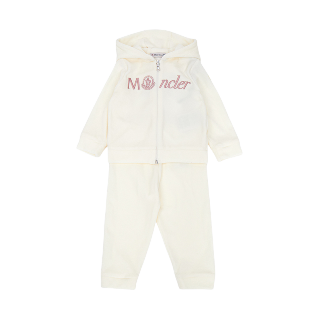 (키즈) 몽클레르 베이비 트레이닝 세트 아이보리 - 24FW((Kids) Moncler Baby Training Set Ivory - 24FW)