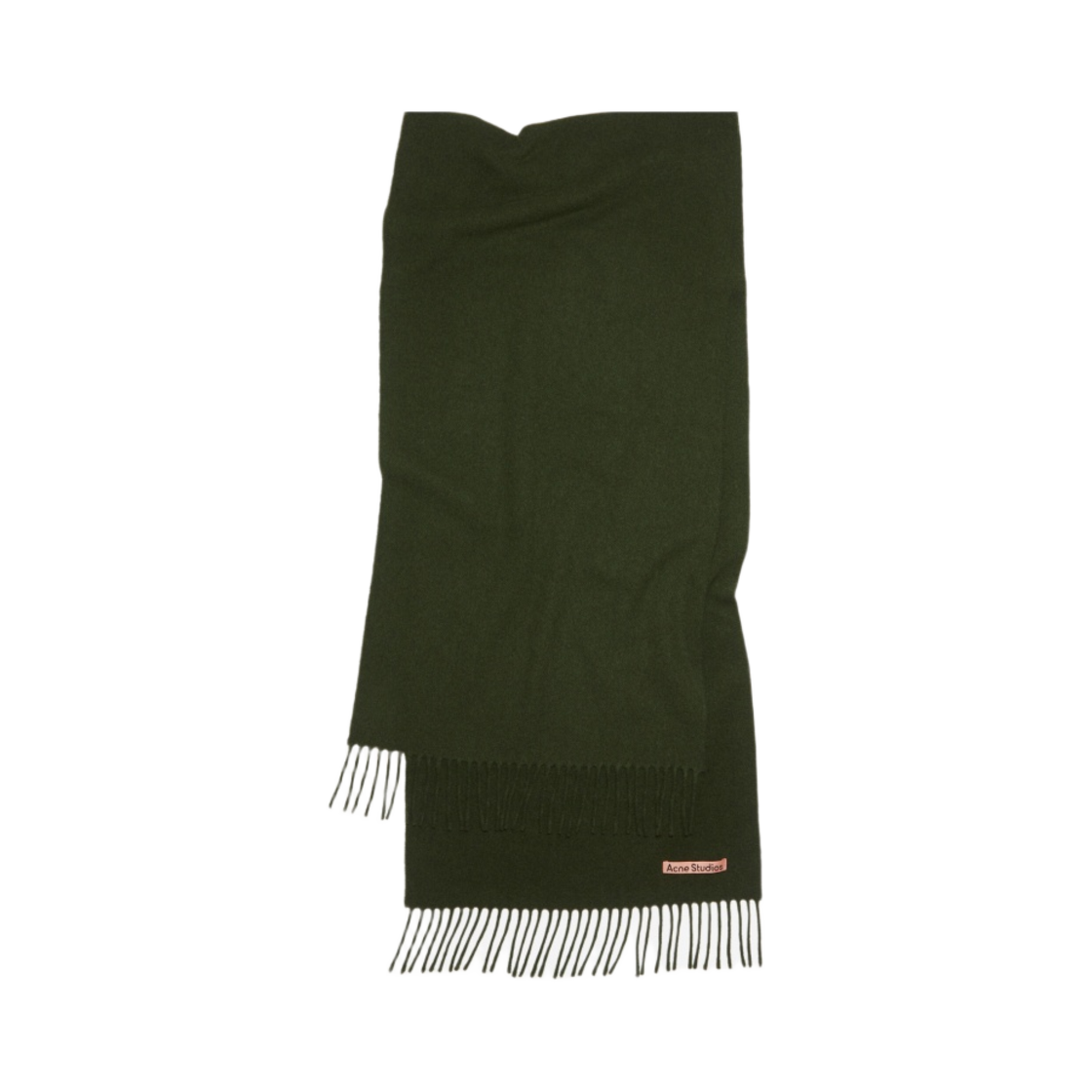 아크네 스튜디오 내로우 울 프린지 머플러 우드 그린 멜란지(Acne Studios Narrow Wool Fringe Muffler Wood Green Melange)