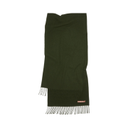 Acne Studios Narrow Wool Fringe Muffler Wood Green Melange