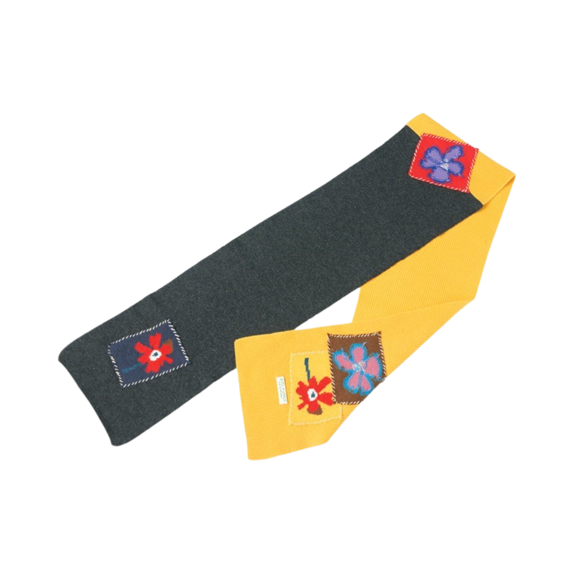 미수아바흐브 플라워링 머플러 옐로우