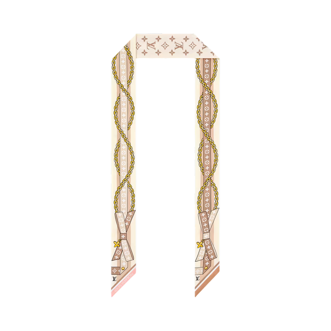 (W) 루이비통 LV 보우 BB 방도 베쥬((W) Louis Vuitton LV Bow BB Bandeau Beige) - 1