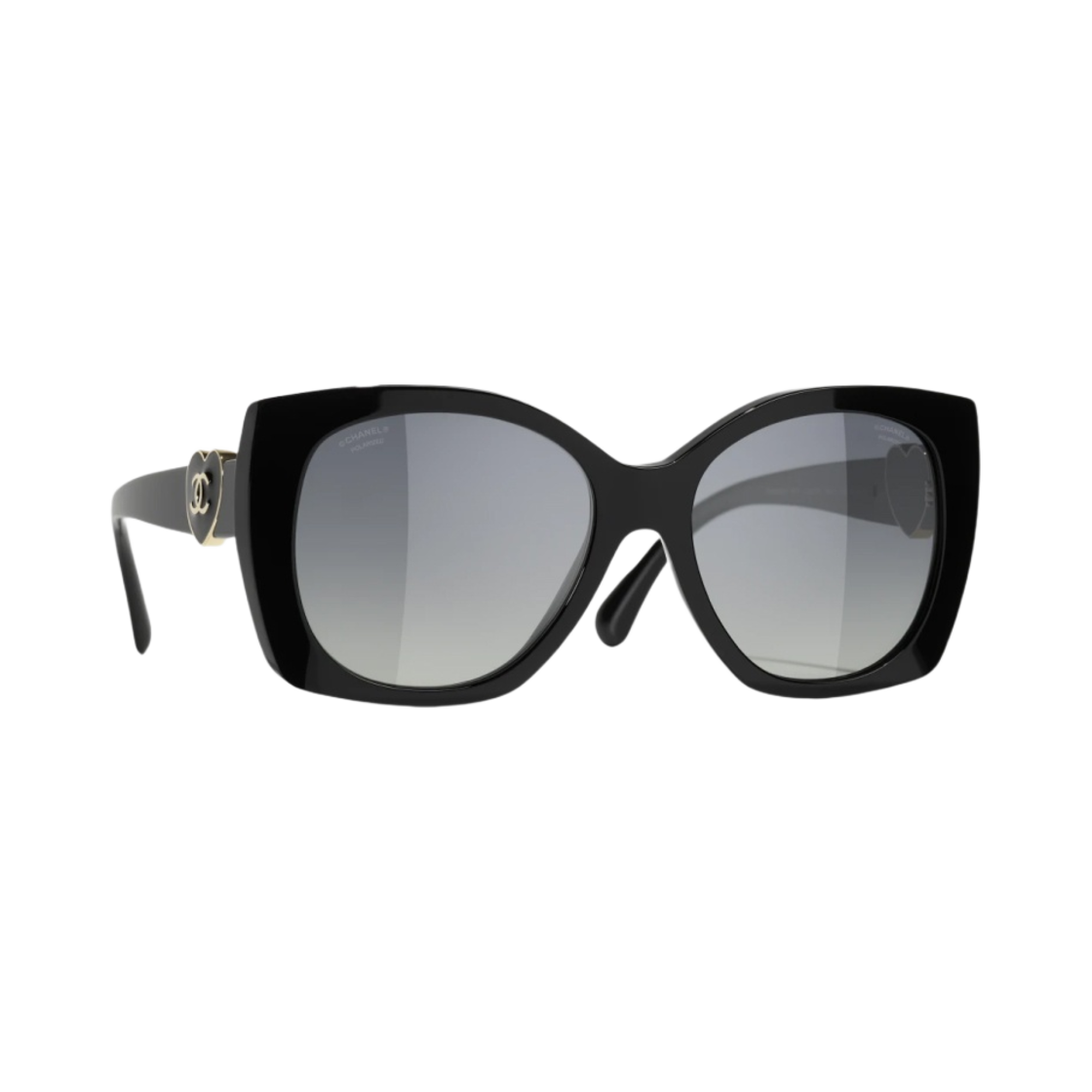 샤넬 스퀘어 선글라스 아세테이트 & 블랙 프레임 인터내셔널 핏(Chanel Square Sunglasses Acetate & Black Frame International Fit) - 2
