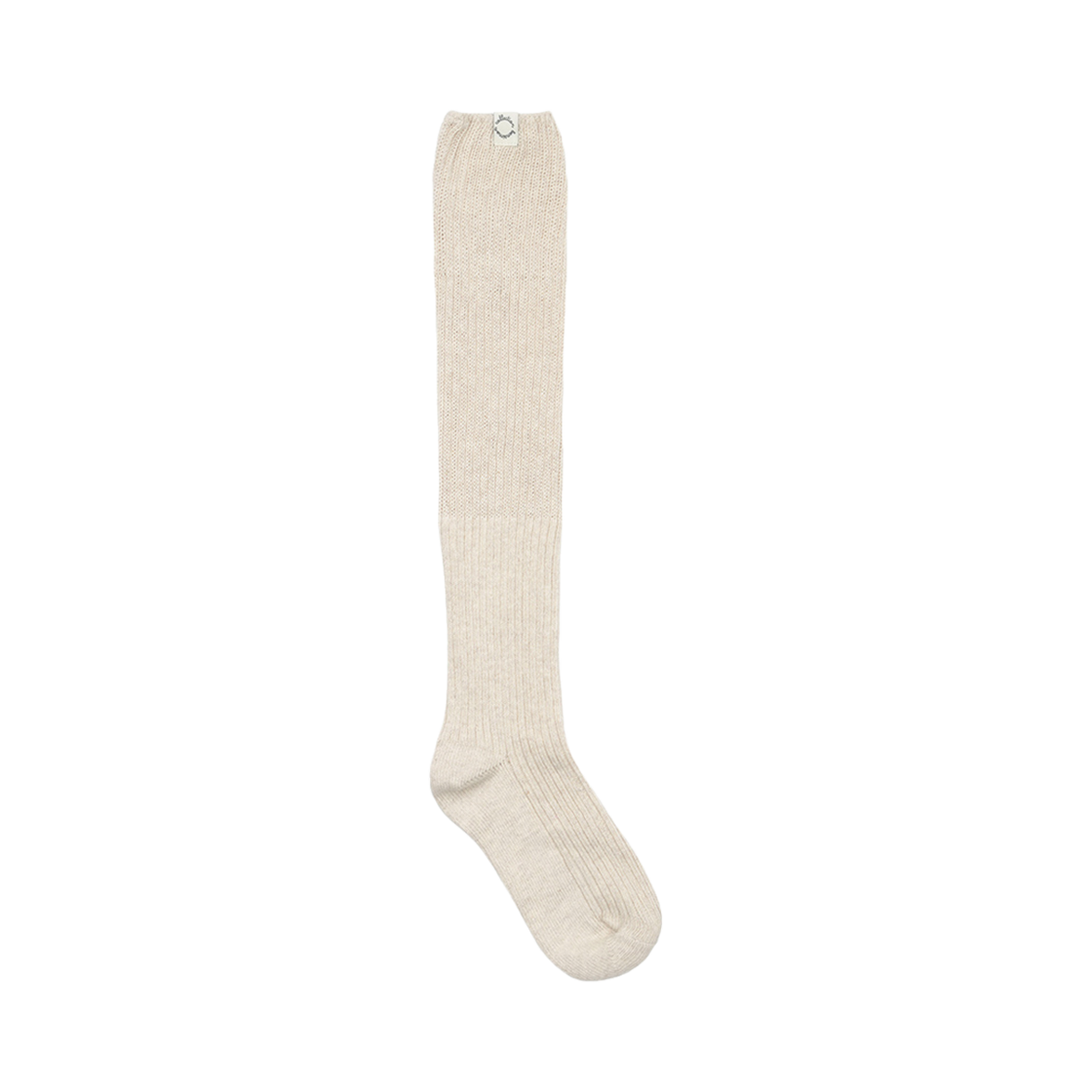 벤시몽 립 루즈 니삭스 베이지(Bensimon Ribbed Loose Knee Socks Beige)