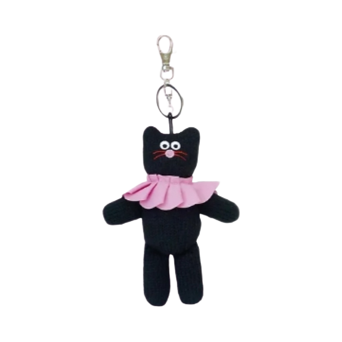 모남희 핑크 블핑이 니티드 키링 블랙(Monamhee Pink Beulpingi Knitted Keyring Black)
