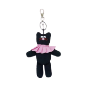 Monamhee Pink Beulpingi Knitted Keyring Black