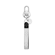 Louis Vuitton Slim Dragonne Bag Charm & Key Holder White Monogram