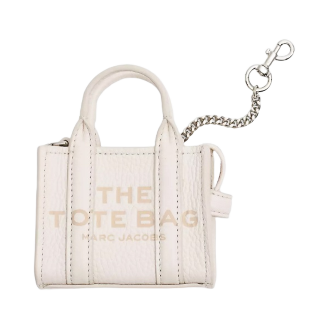 2F3SCP005S07-140 Marc Jacobs The Nano Tote Bag Charm Silver