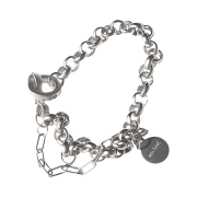 Haleine Metal Layered Bracelet Silver