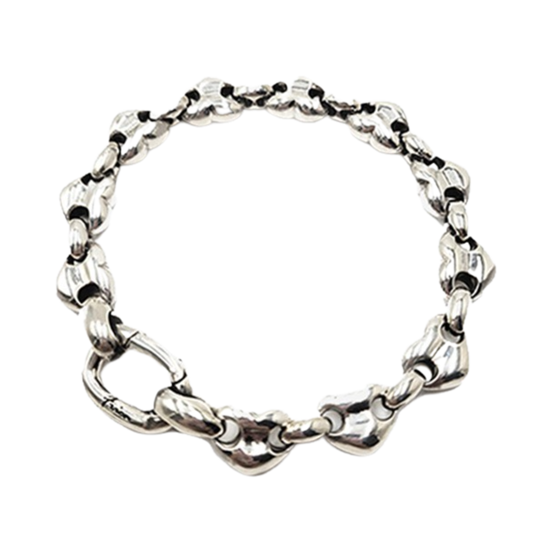프리카 헐트 링크 브레슬릿 실버(Frica Heart Link Bracelet Silver)