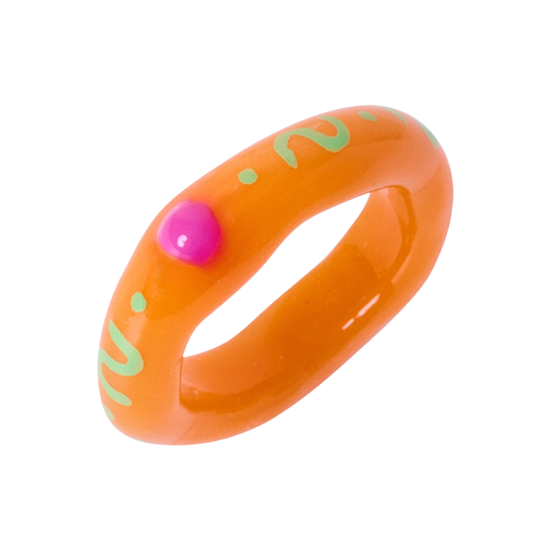 엔프프 웨이브 드로잉 링 오렌지