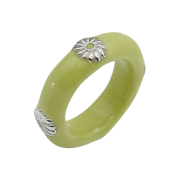 Nff Antique Aureole Ring Green