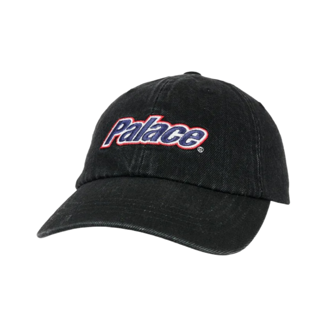 팔라스 로워케이스 워시드 데님 6-패널 캡 블랙 - 23SS(Palace Lowercase Washed Denim 6-Panel Black - 23SS) - 1