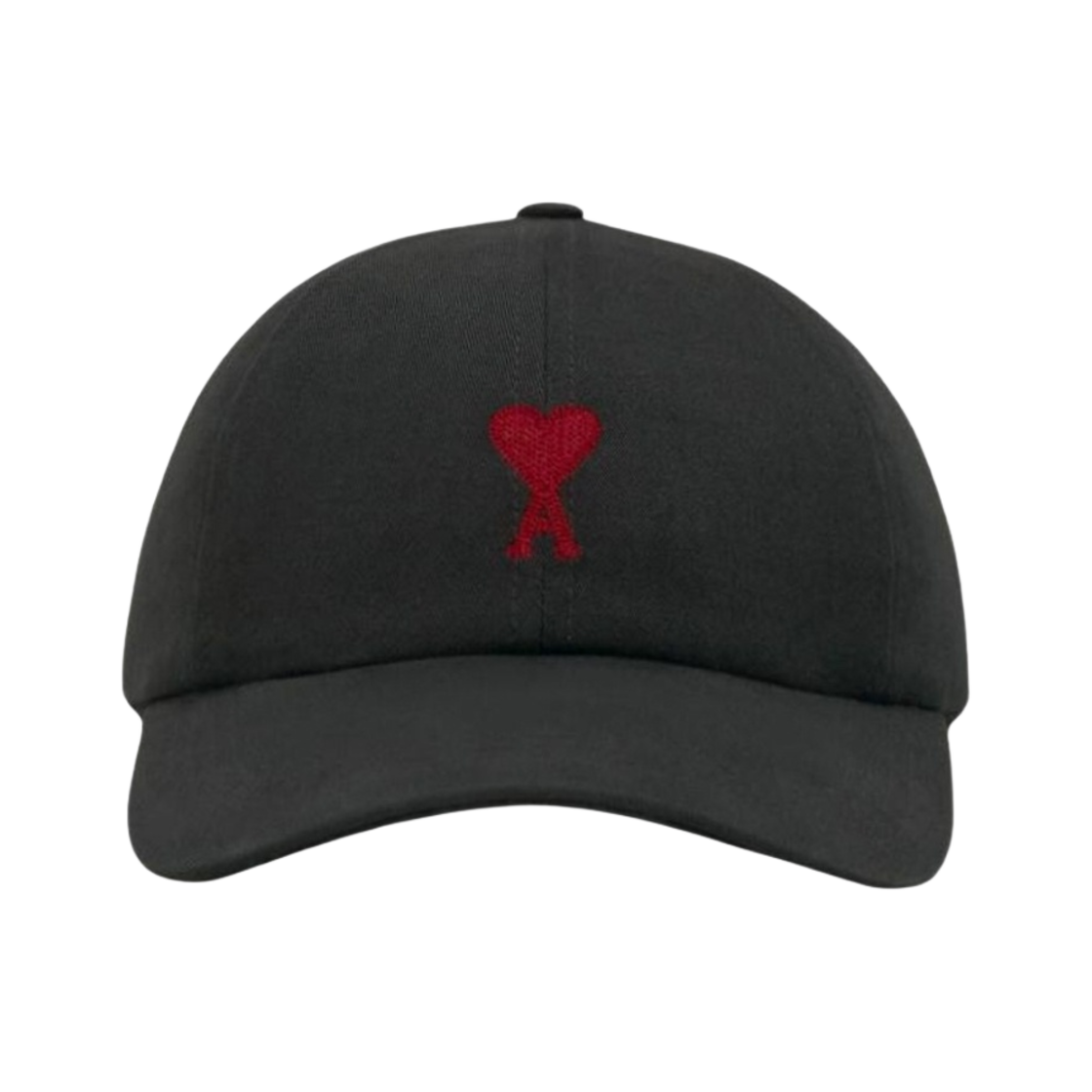 아미 스몰 하트 로고 자수 캡 블랙(AMI de Coeur Embroidery Cap Black) - 1