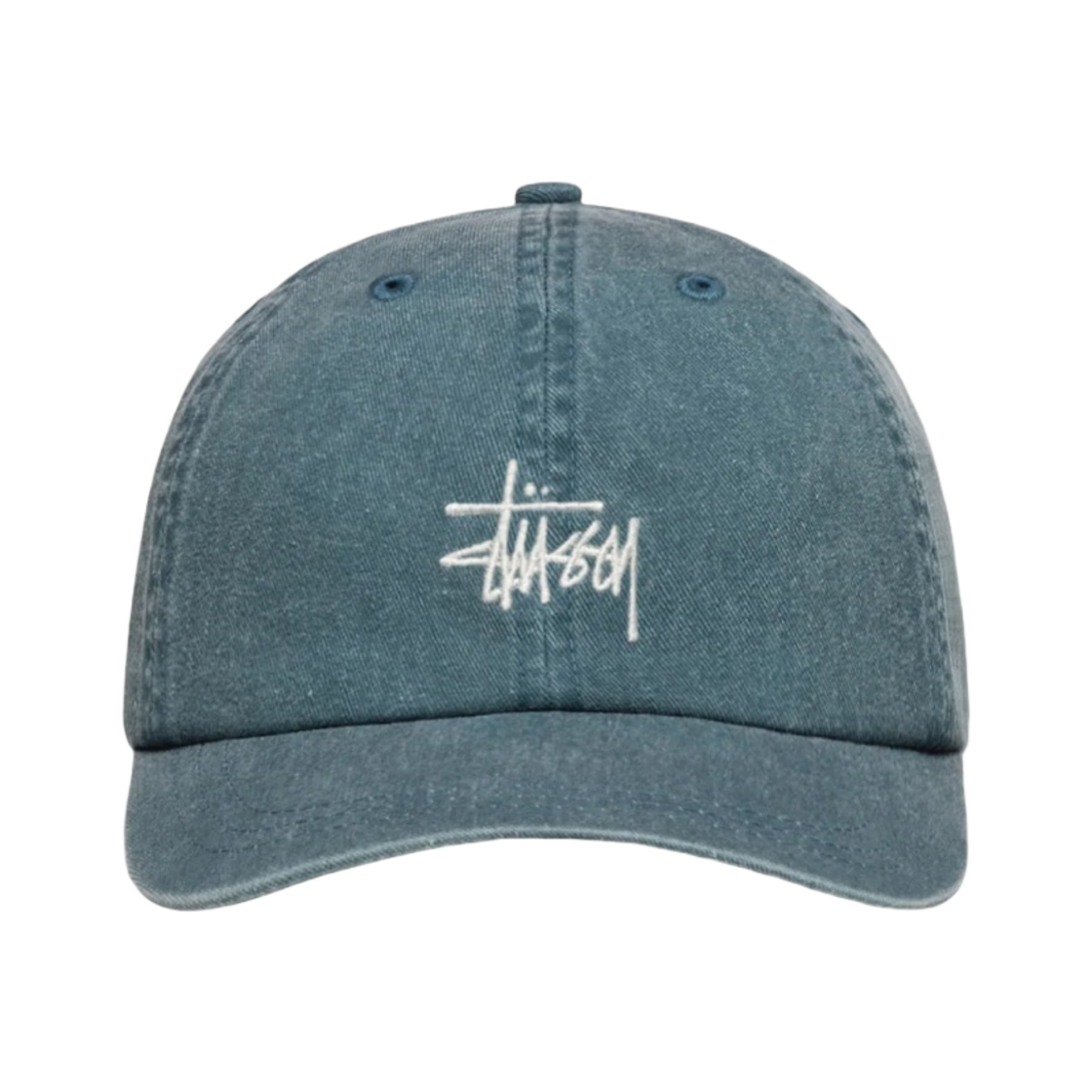 스투시 로우 프로 베이직 워시드 스트랩백 라군(Stussy Low Pro Basic Washed Strapback Lagoon)
