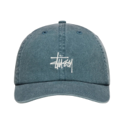 Stussy Low Pro Basic Washed Strapback Lagoon
