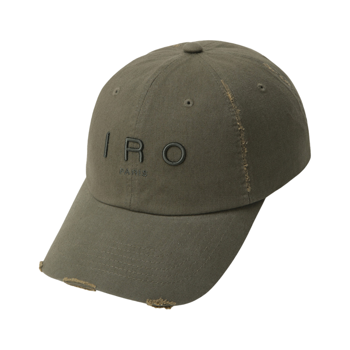 이로 베이직 로고 코튼 볼캡 카키(Iro Basic Logo Cotton Ball Cap Ivory)