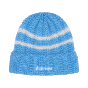 Supreme Brushed Stripe Beanie ブルー Buy Supreme Brushed Stripe Beanie 'Light Blue' - FW24BN18