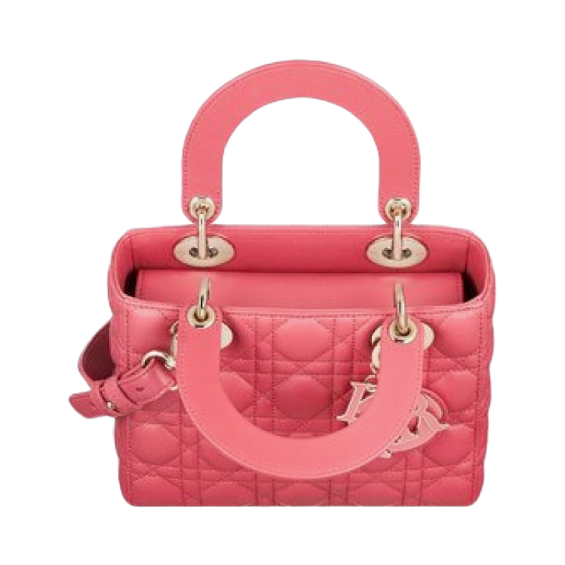 디올 스몰 레이디백 마이 ABC디올 백 까나쥬 카프스킨 야로 핑크(Dior Small Lady Bag My ABCDior Cannage Calfskin Yarro Pink) - 2