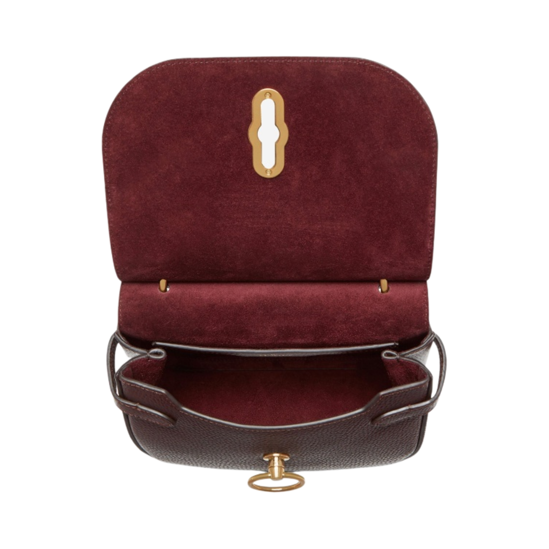 멀버리 스몰 클래식 그레인 스몰 엠벌리 사첼 옥스블러드(Mulberry Small Classic Grain Small Amberley Satchel Oxblood) - 4
