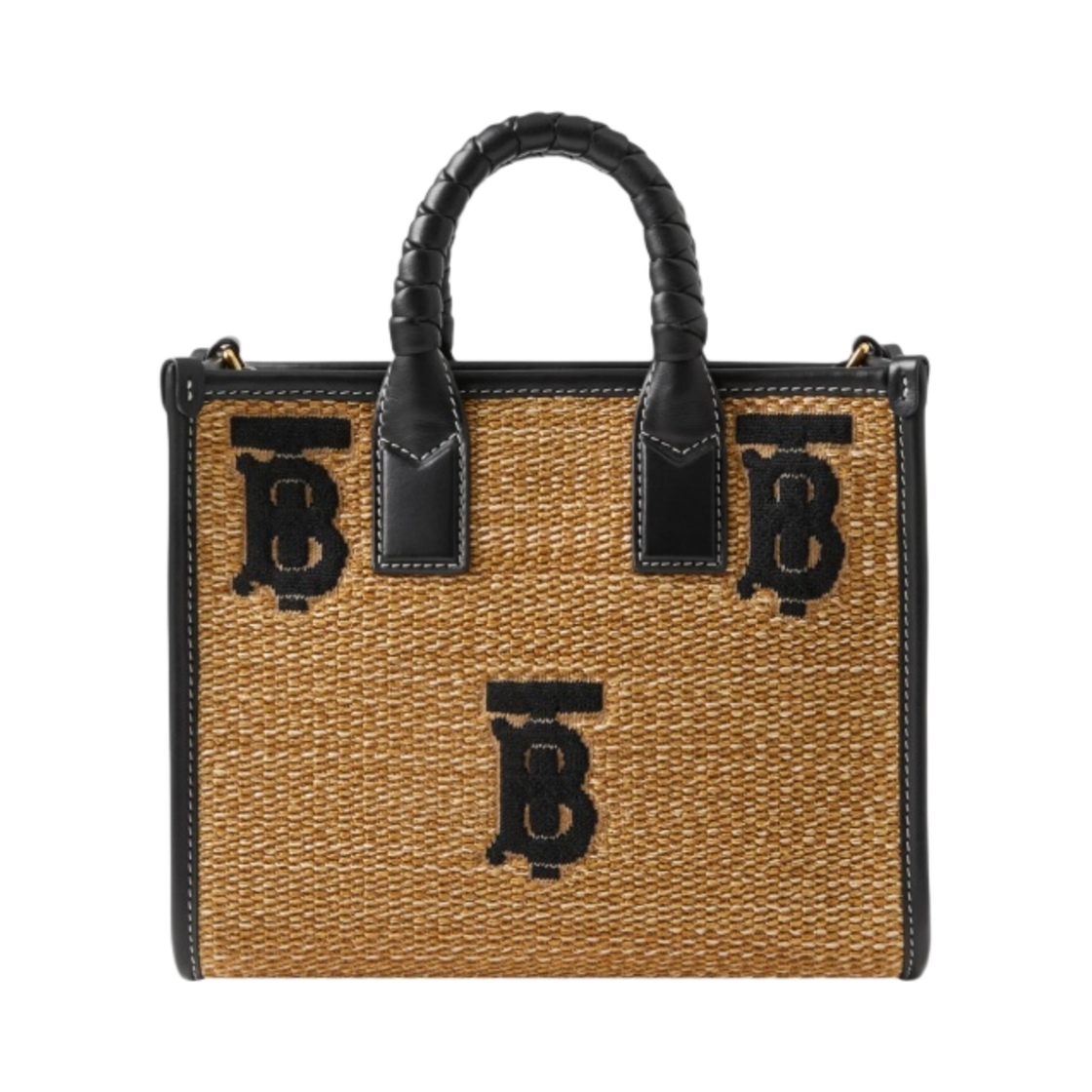 8066171 Burberry Mini Freya Tote Natural Black