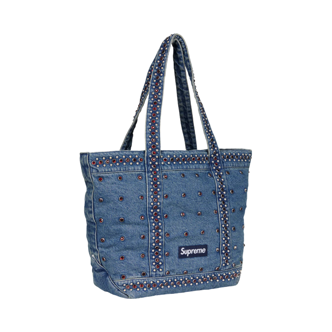슈프림 x B.B. 사이먼 데님 토트백 워시드 인디고 - 25SS(Supreme x B.B. Simon Denim Tote Bag Washed Indigo - 25SS) - 2