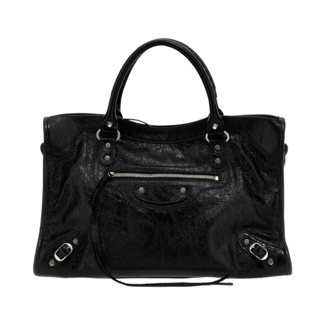 8230582AA9S1000 Balenciaga Le City Medium Bag Black