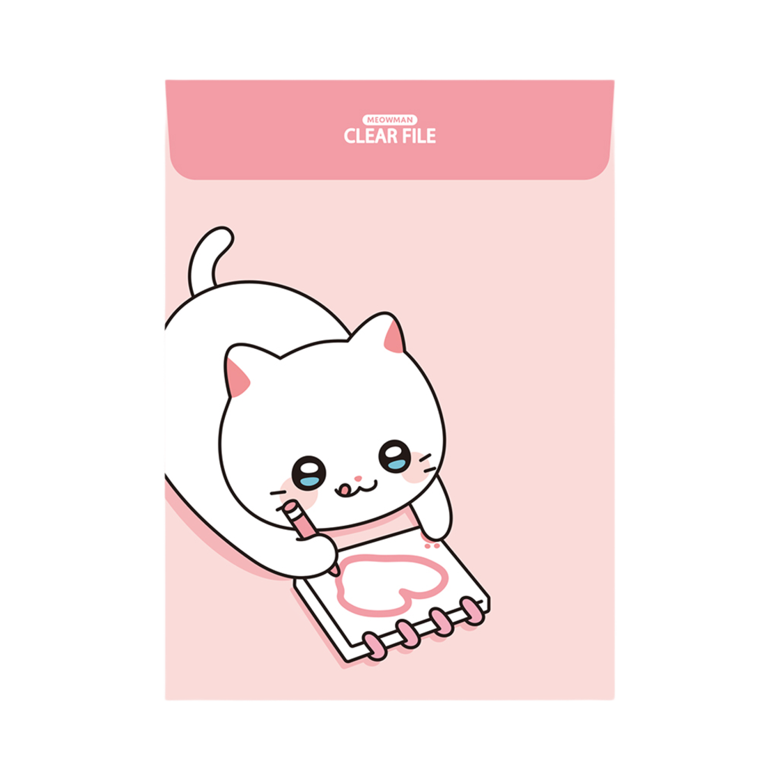 냐한남자 세로형 봉투파일 하트 춘배(Meow Man Length Envelope File Heart Chunbae)