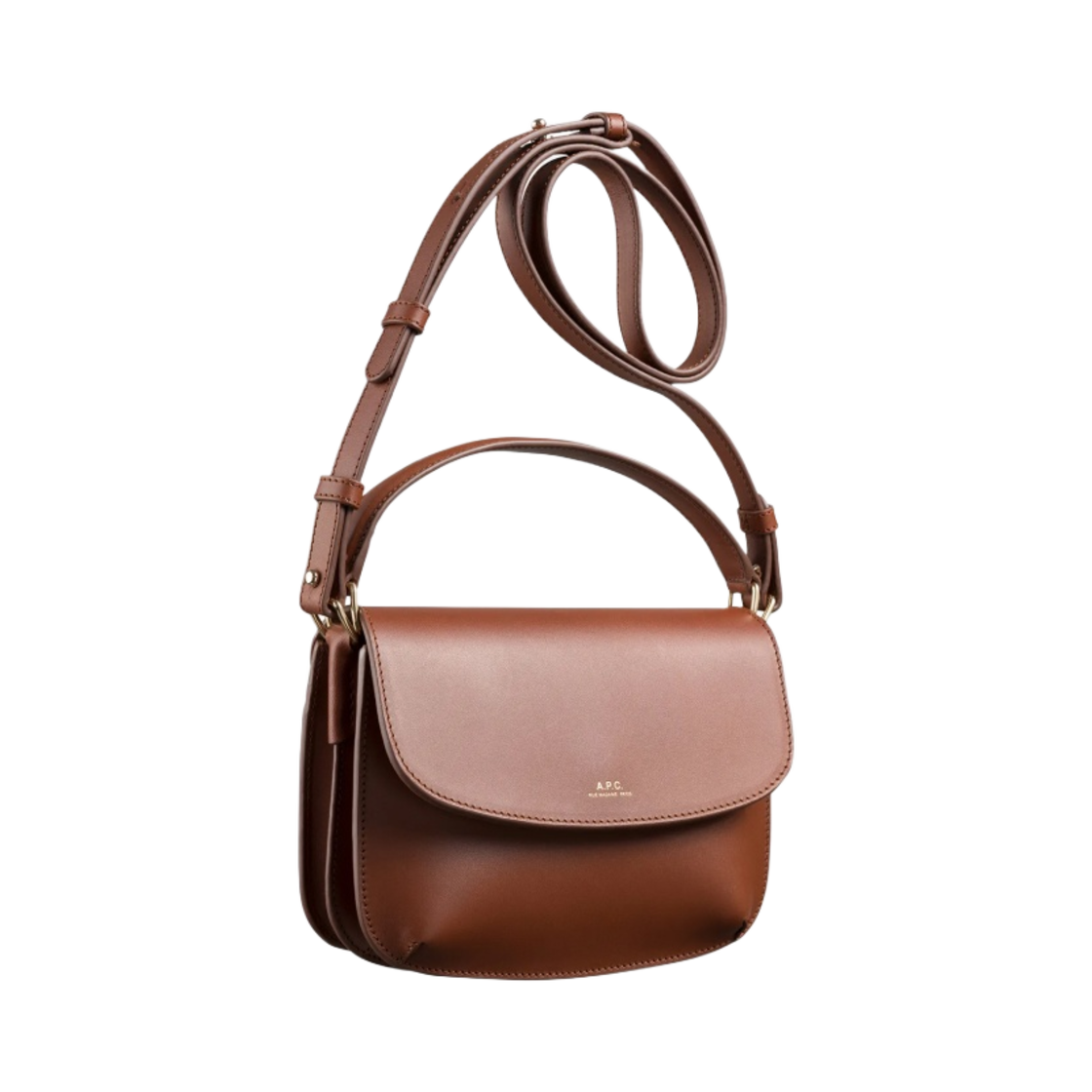 아페쎄 사라 숄더 A 스트랩 미니백 넛 브라운(A.P.C. Sarah Shoulder A Strap Mini Bag Nut Brown) - 3