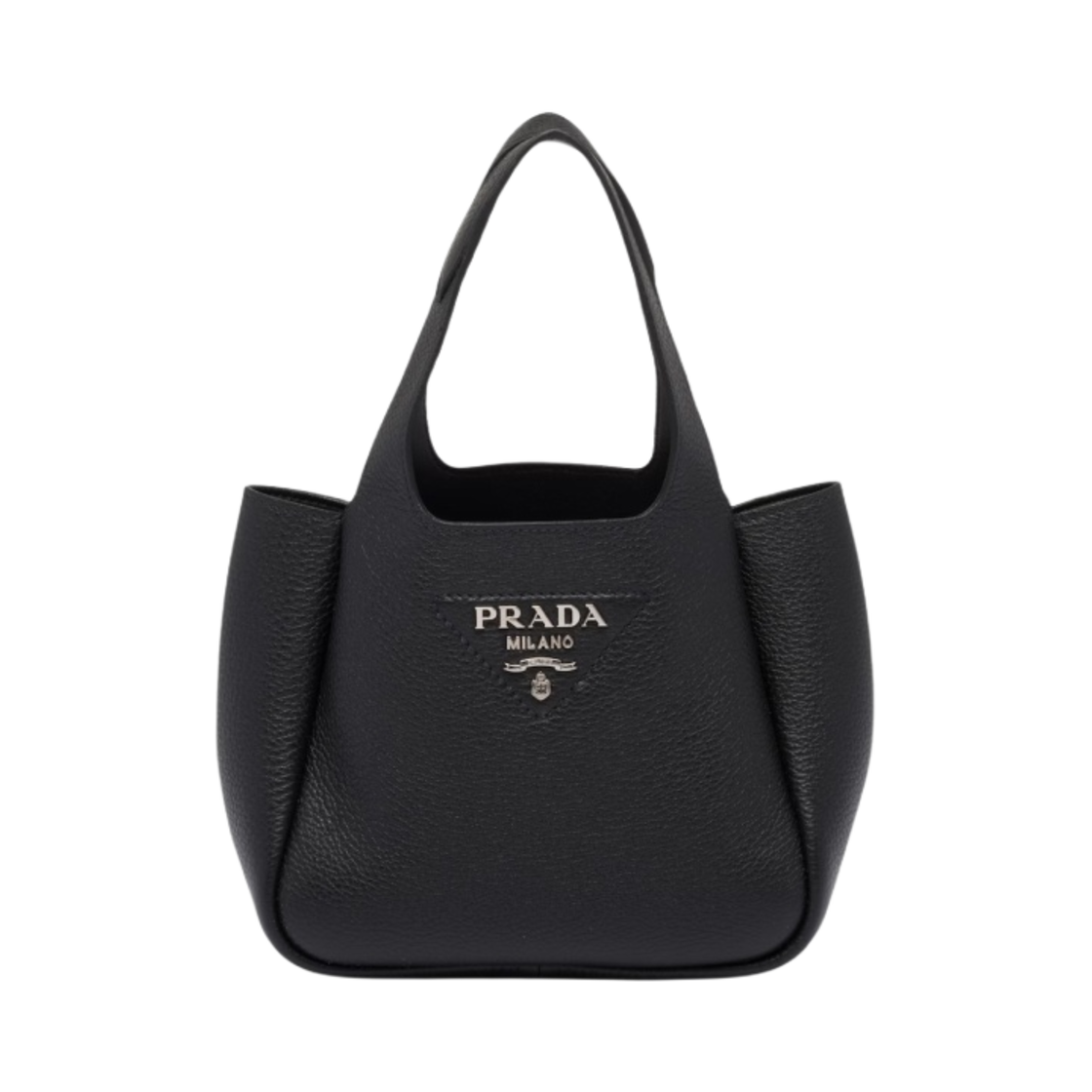 프라다 레더 핸드백 블랙(Prada Leather Handbag Black) - 1