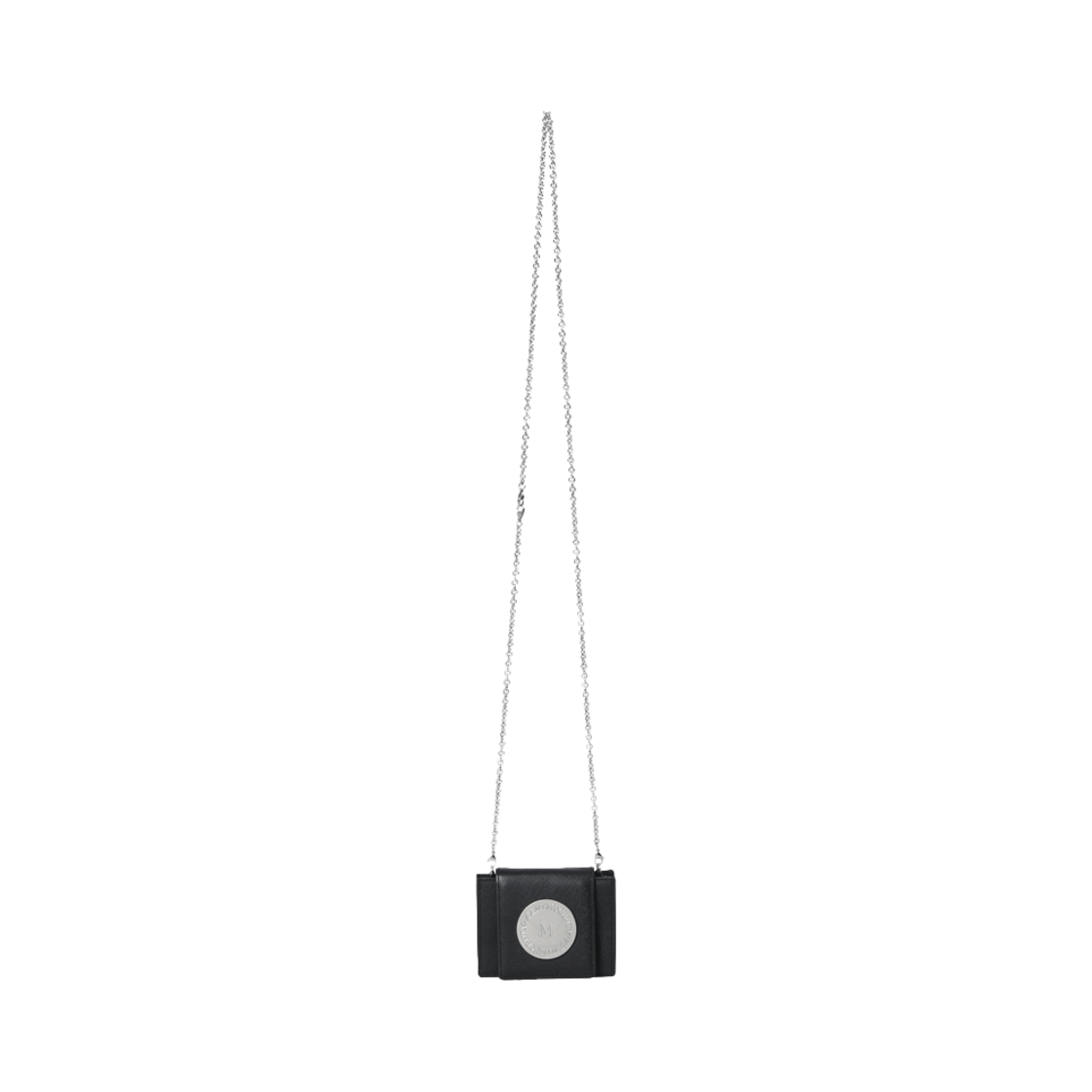 P00000UK_01 MUCENT Arc Metal Logo 3Way Chain Mini Cross Bag Unisex Black