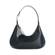 By Far Semi Patent Leather Baby Amber Black