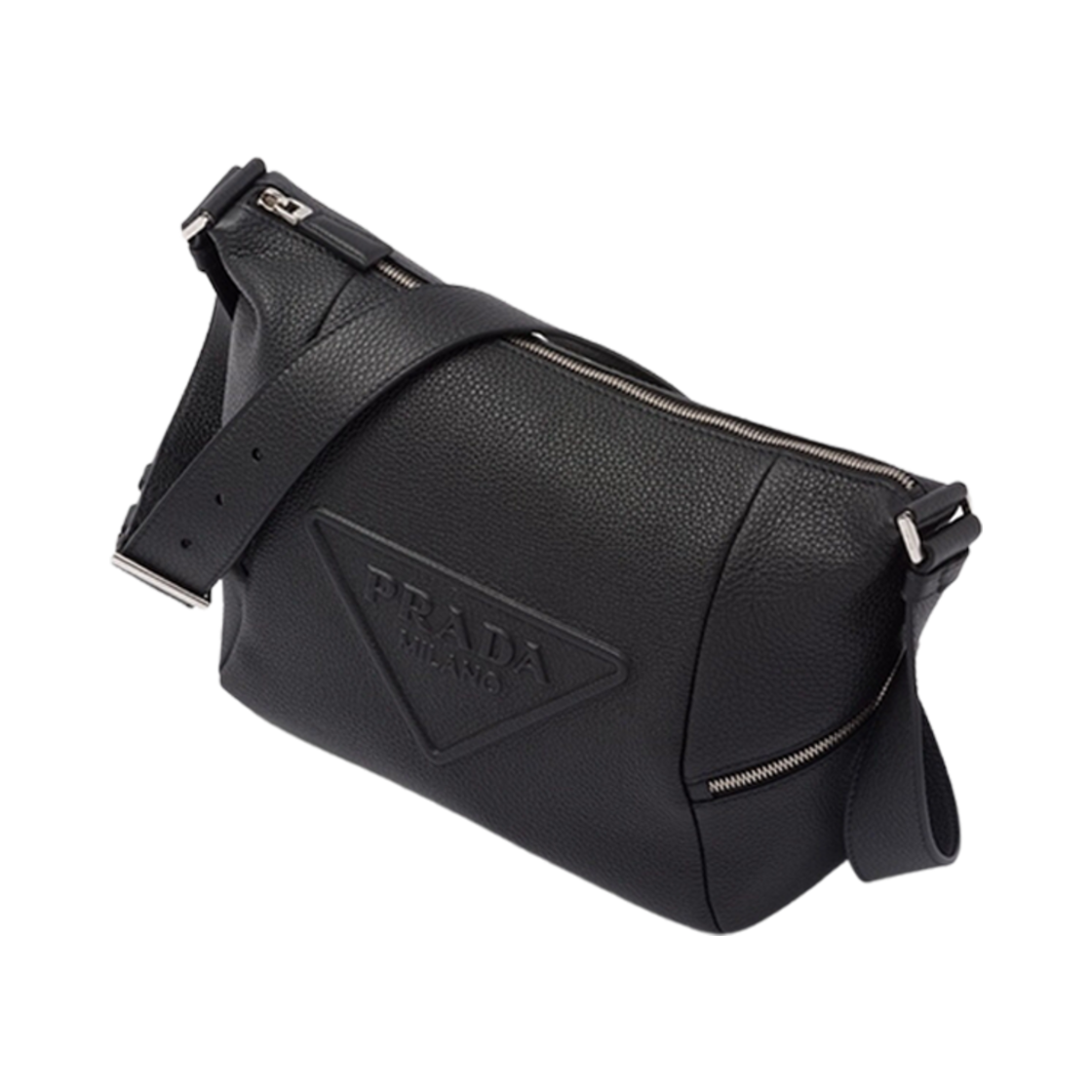 프라다 레더 백 숄더 스트랩 블랙(Prada Leather Bag Shoulder Strap Black) - 2