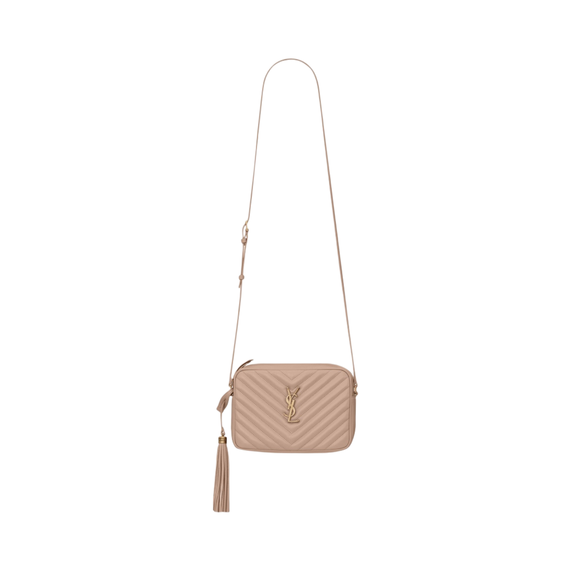 생로랑 루 퀼티드 레더 로지 샌드(Saint Laurent Lou in Quilted Leather Rosy Sand) - 1