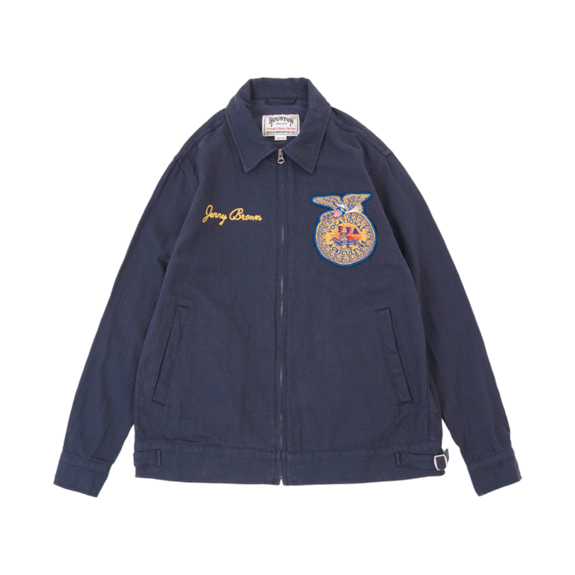 51478NV Houston Japan Cotton Linen FFA Jacket Navy 51478NV