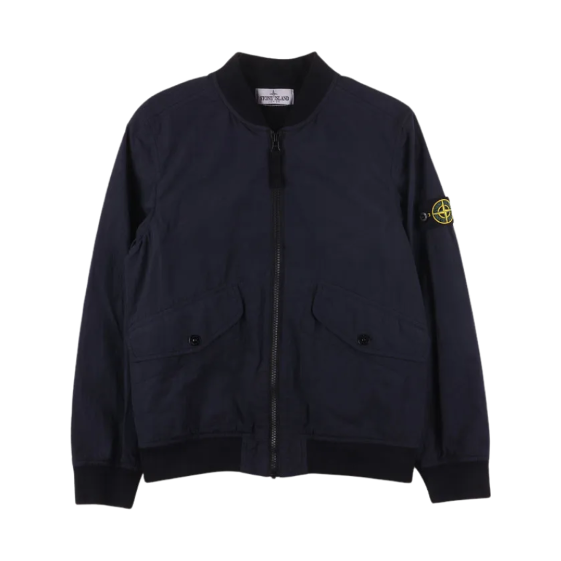 761640430-V0020 (Kids) Stone Island 40430 Nylon Bomber Jacket  Navy Blue - 22SS