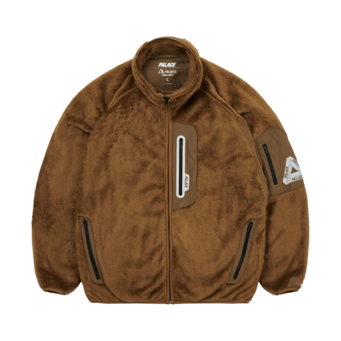 팔라스 폴라텍 하이 로프트 트랙 자켓 브라운 - 21FW(Palace Polartec High Loft Track Jacket Brown - 21FW) - 1