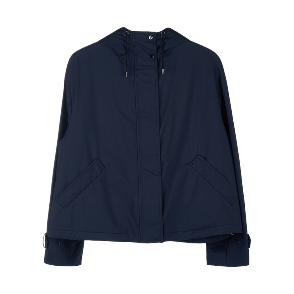 FAM4307-W000 (W) Loro Piana Shell Hooded Jacket Navy Blue
