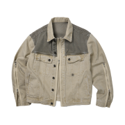 ETCE Dyed Zipper Trucker Jacket 2.0 Beige