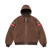 Supreme x Vanson Leathers Hooded Work Jacket Suede - 24FW