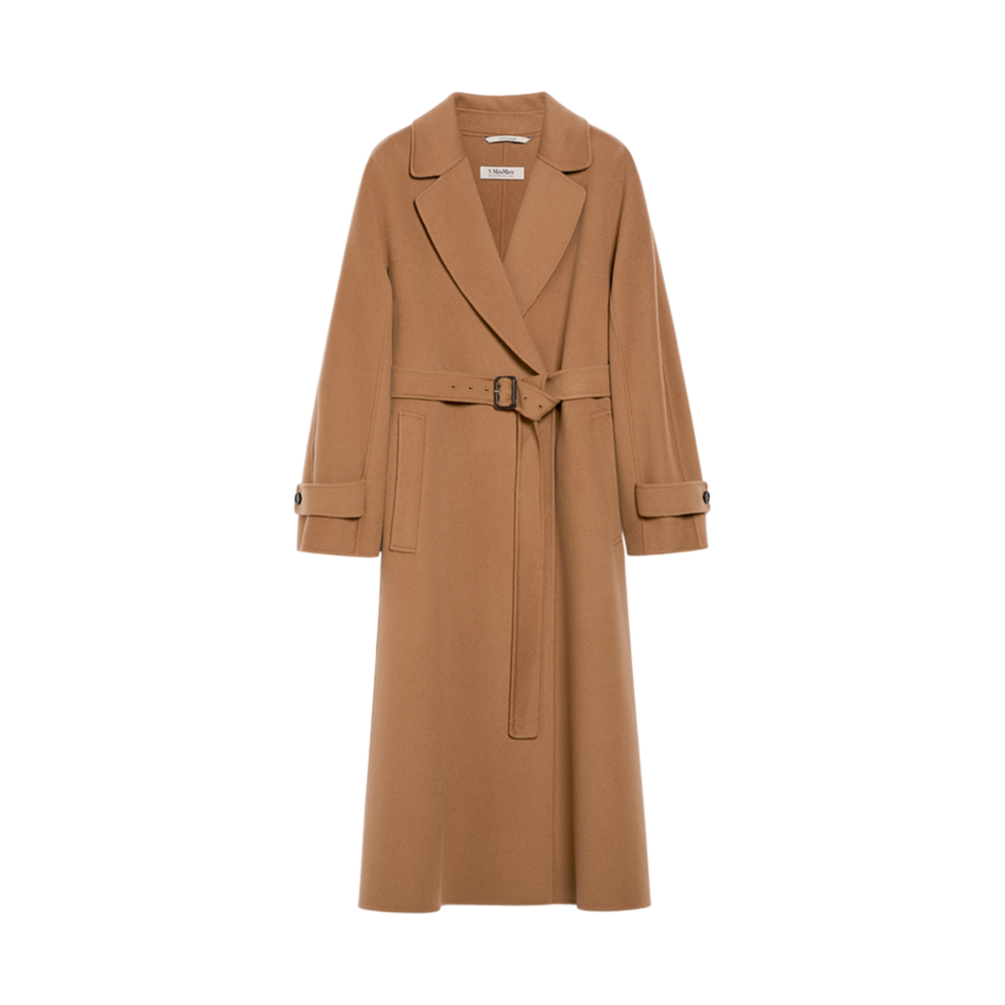 EBANO-045 (W) S Max Mara Ebano Virgin Wool Coat Camel
