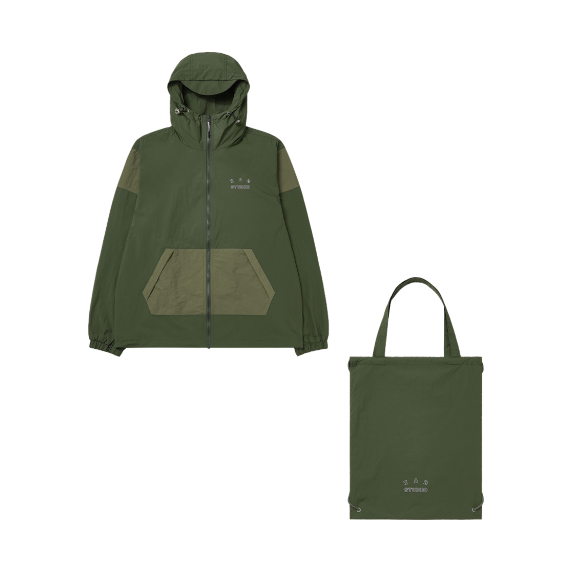 아이앱 스튜디오 윈드 자켓 팩 리프 그린 실버(IAB Studio Wind Jacket Pack Leaf Green Silver)