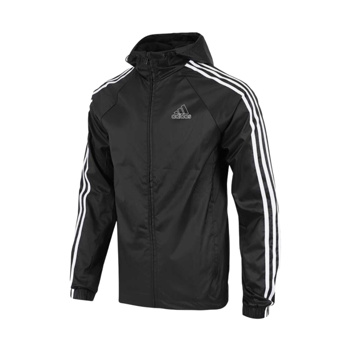 HE4322 Adidas 3-Stripes Windbreaker Black - KR Sizing