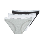 (W) Calvin Klein Carousel 3-pack Bikini Brief Black Grey White