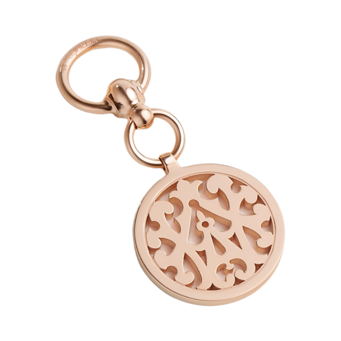 H603749S00 Hermes Blason Twilly Ring Rose Gold & Plaque Or Rose