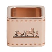 Hermes Mini Bolduc Twilly Ring Rose Gold & Plaque Or Rose